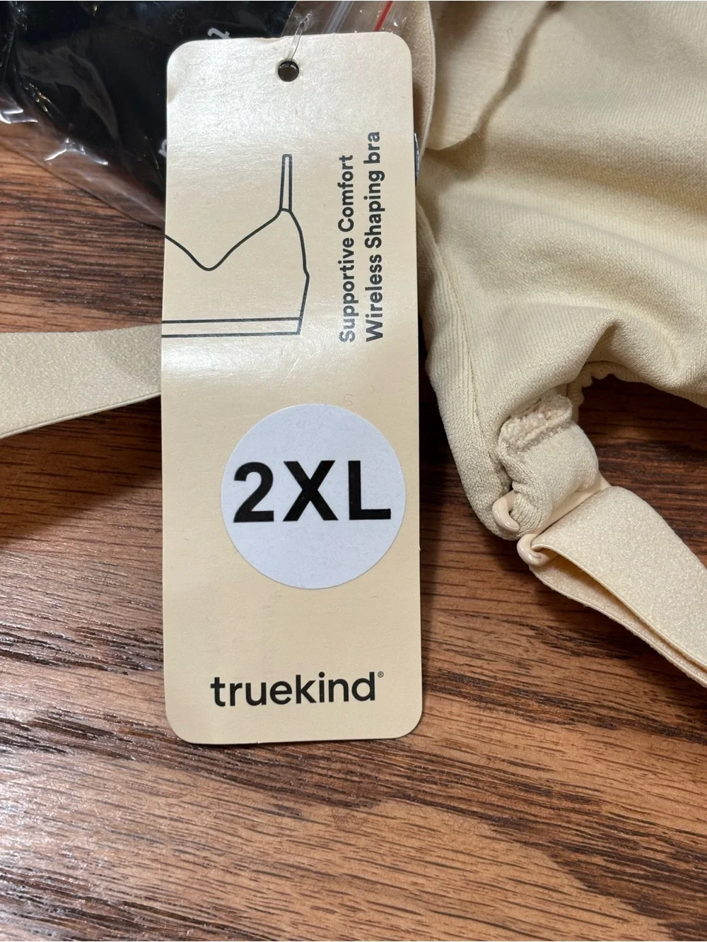 TRUEKIND Supportive Comfort Wireless Shaping Bra #10210 Beige Size 2XL NWT - Picture 3 of 6